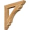 Ekena Millwork Olympic Slat Rough Sawn Bracket, Western Red Cedar, 4"W x 28"D x 28"H BKT04X28X28OLY06RWR - alternate 1